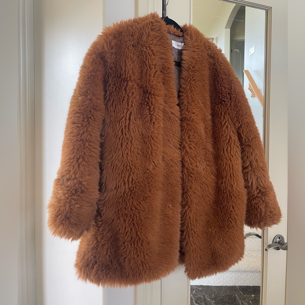 Zara Teddy Faux Fur Coat